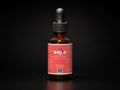 Coconut scented beard oil in a 2oz dropper bottle.